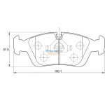 Stone Brake Pad Set Front SP26000