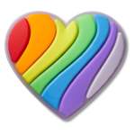Pride Rainbow Heart Jibbitz - Celebration