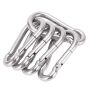 Heavy Duty Carabiner Clips 80MM 5PCS Spring Snap Hook For Hiking