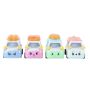 4 Piece Cartoon Dessert Pull Back Cars Alloy Friction Powered Toy Vehicles