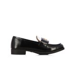 Lovely College Loafers -black white
