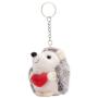 Hedgehog Keychain - White