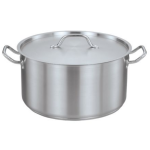 Pot Stainless Steel Deep Stockpot With Lid - 40X40CM 50L