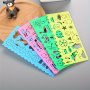 4PCS Creative Drawing Ruler Set - Durable Plastic Stencils With Fun Shapes For Kids' Art Projects & Everyday Office Use