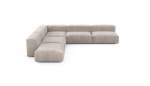 Five Module Corner Sofa - Cord Velours - Platinum - 325CM X 325CM