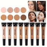 8 Colors Concealer Cream Soft Packing Concealer Contouring And Nourishing Liquid Foundation Covering Dark Circles And Acne Marks