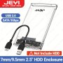 Jeyi 1PC 2.5'' External Hard Drive Enclosure For 2.5 Inch 7MM 9.5MM Sata Hdd SSD