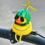 Durable Rubber Duck Ornament For Motorcycles & Bicycles - Wind-resistant Perfect Car Interior Accessory