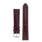 Osiris Calf Leather Watch Strap In Burgundy - 20MM Gold