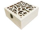 Wooden Patterned Box Set Of 3