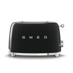 Smeg 2-SLICE Black Retro Toaster TSF01BLEU