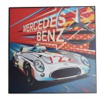 Automotive Art Board Mercedes Benz Small Square