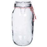 Candy. Candy Striped Clip Top Jar - 28CM H X 170CM W 4.2L - 4.2L