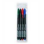 Ohp Water-sol. Markers Wallet Of 4 F 0.6MM - Black Red Blue Green