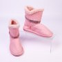 Bebe Girls Microsuede Winter Boots – Pink