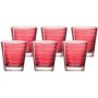 Drinking Glass Tumbler Ruby Red Vario Set Of 6