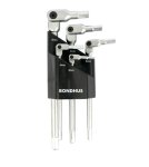 BONDHUS Hex-pro Wrench Set 5PC Metric 3-8MM Pivot Head
