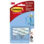 3M Clear Hooks Sml Damage-free Hanging 2 Hooks 4 Strips Command