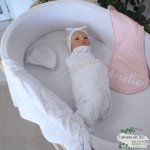 Wrap Set Swaddle Set Minimalistic Pink Beige Dotty