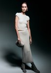 Rib-knit Skirt - Cream