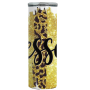 Blessed Yellow Printed Double Wall Skinny Travel Mug / Tumbler