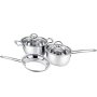 Stainless Steel Cookware Set With Glass Lids Set Of 3