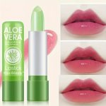 Aloe Vera Lipstick Nutritious Lip Balm Lip Smoothing Moisture Temperature Color Change Lip Gloss Lipstick Long Lasting Magic Lip