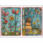 Tear Resistant Deco Print Girly Spring Journal