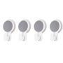 4 Pack Wall-mounted Adhesive Hooks For Bathroom And Kitchen -strong Hangers