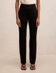 Piper Petite Ponte Straight Leg Pants - 16 Black