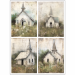 Tear Resistant Deco Print A6 Spring Chapel