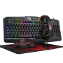 Redragon 4IN1 Rgb Gaming Keyboard Mouse Mouse Pad & Headset Bundle