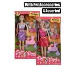 Fashion Doll With Pet Asstd 29CM Marketplace Brits Bros