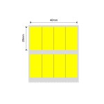 NB235 - - B1 B21 B3S B4 - 40X20MM - 10X20X4 - 300 Yellow Labels