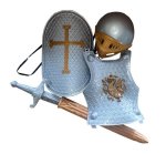 Medieval Knight Dress Up Costume 4PC