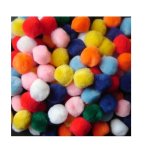 100 Pcs 20MM Assorted Pom Poms