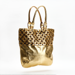 Goldair Gold Rebel Tote Shoulder Bag - Gold Leather