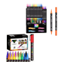 18GRAFFITI Paint Markers &24 Dual Tip Acrylic Paint Markers Art&crafts Gift