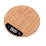 Digital Round Bamboo Kitchen Scale