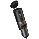 Baseus 120W - S.t Usb-c+a Fast Charge Car Charger + Cigarette Lighter Port