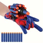 Launcher Spider Gloves Spider Web Shooting Toy Soft Bullet Launcher Wrist Accessory Christmas Halloween Thanksgiving Gifts