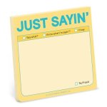 1-COUNT Knock Knock Just Sayin' Sticky Note Pastel Version 3 X 3-INCHES