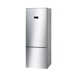 Bosch Serie 4 Fridge - 505 Litre No-frost Bottom Freezer Combination Doors Inox Easy Clean Side Panels Inox Coloured