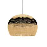Zimbali Dome Sisal And Rope Pendant Light Natural