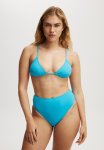 Cotton On Micro Slider Triangle Bikini Top - Crystal Sea