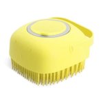 Silicone Pet Bath Brush - Yellow