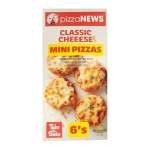 Pizza News Classic Cheese MINI Pizzas 6S