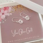 Kaylin 925 Sterling Silver Cz Crystal Dangle Earrings