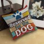 Charming Dog-themed Pillow Cover 44.96X44.96 Cm - Soft Double-sided Design For Sofa & Bed Decor - Ideal Gift For Dog Moms - Machine Washable