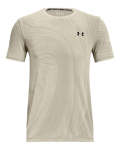 Men's Ua Seamless Surge Short Sleeve - Stone Sm